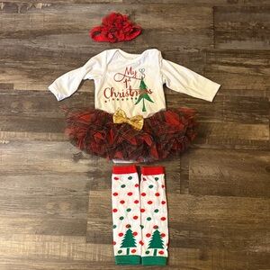 Festive Christmas baby Costume Set